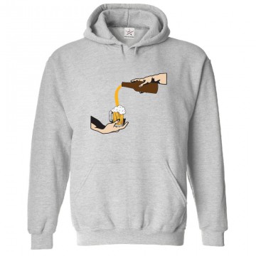 Beer Pour in Mug Classic Unisex Kids and Adults Pullover Hoodie For Beer Lovers									 									 									